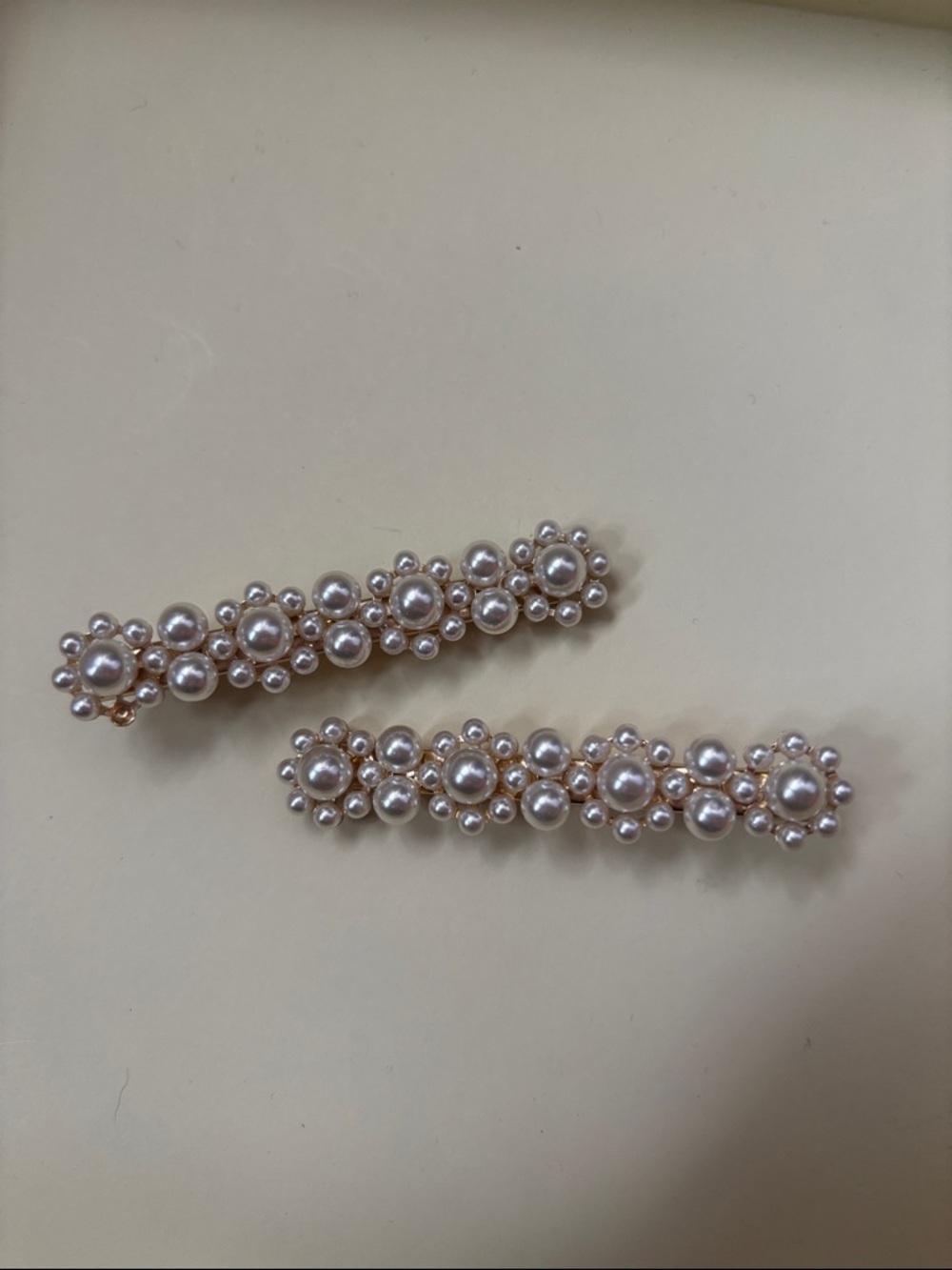 Pearl Cluster Hair Clips - Elegant Ivory Hair Accessories